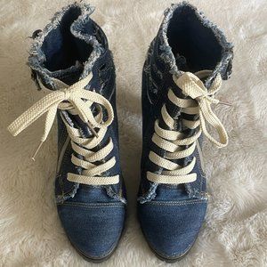 Denim/Jean Ankle Boots